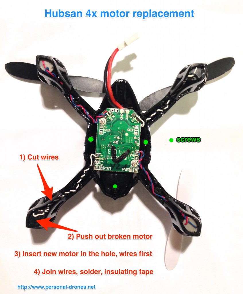 Hubsan 4x motor replacement