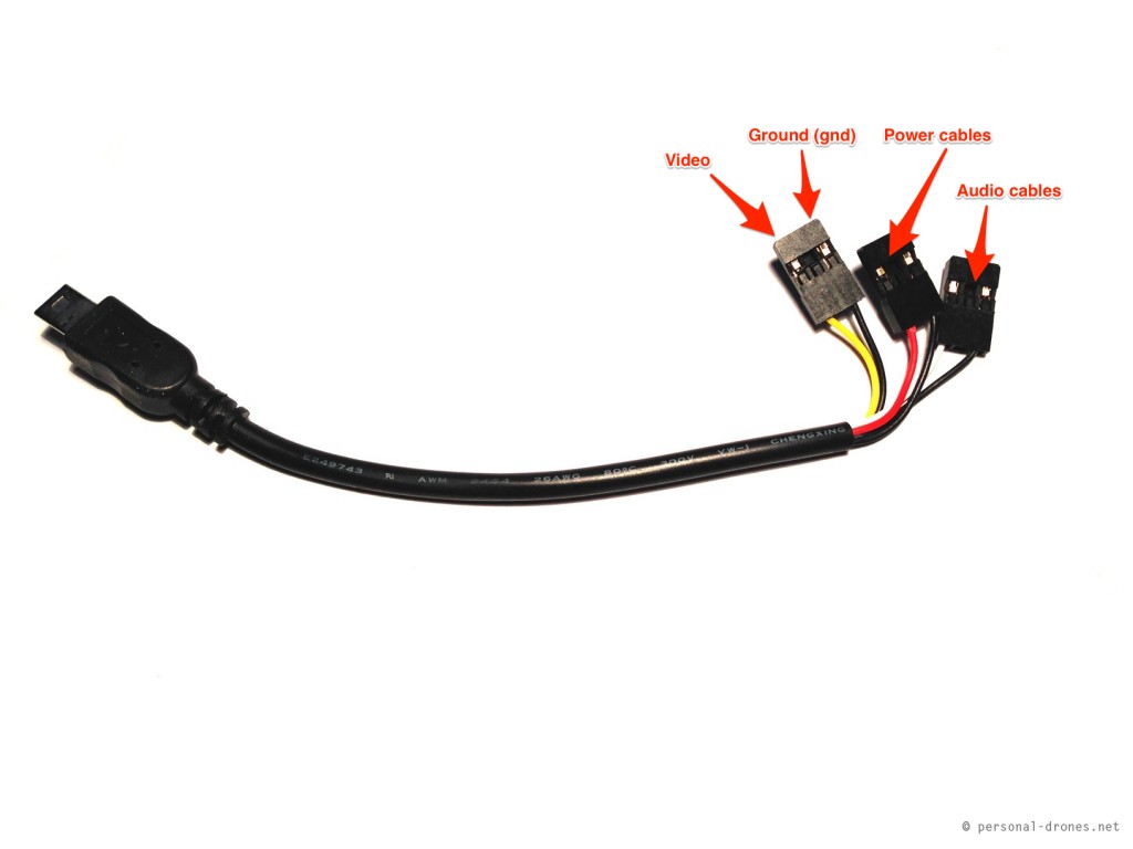 video out usb cable for mobius camera