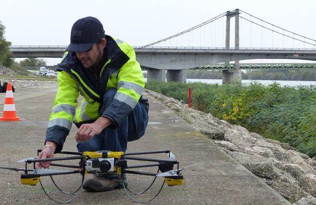 Quadcopter used for SNCF inspection