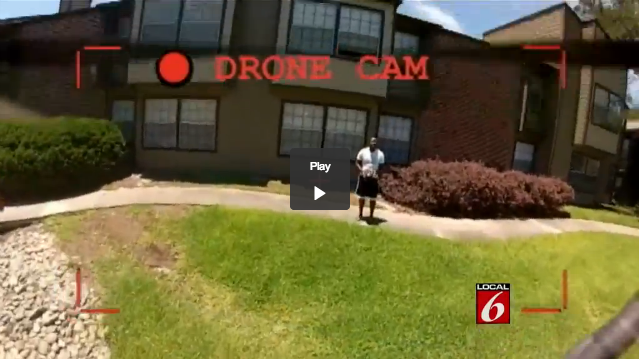 Self portrait of the pilot, from the footage in the GoPro from the DJI F330 quadcopter that crashed in florida