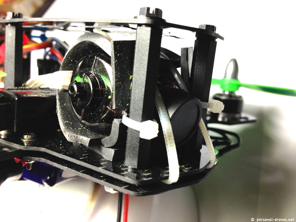 Mini H Quad - Detail of Horizon HD V3 camera mount