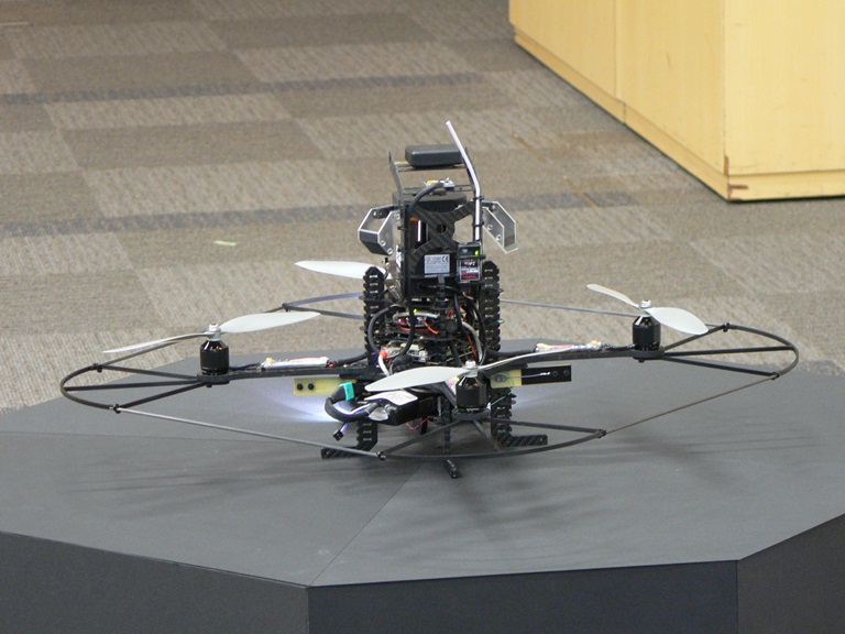 Secom surveillance drone, rear side