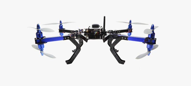 The Y8 quadcopter from 3D Robotics, that comes with 8 motors, 2 on each arm