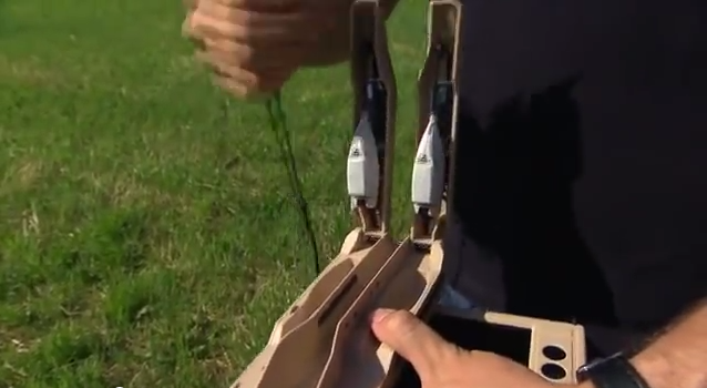 The PD-100 base station contains two helicopters ready to fly