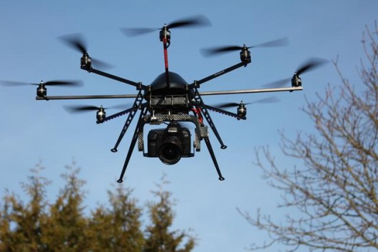 Octocopter with big video camera - Source