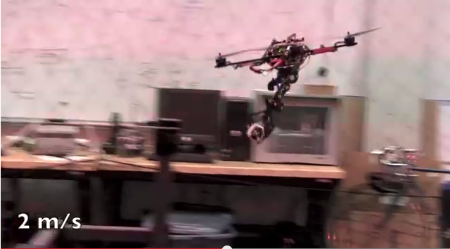 The grasping quadcopter developed at Upenn