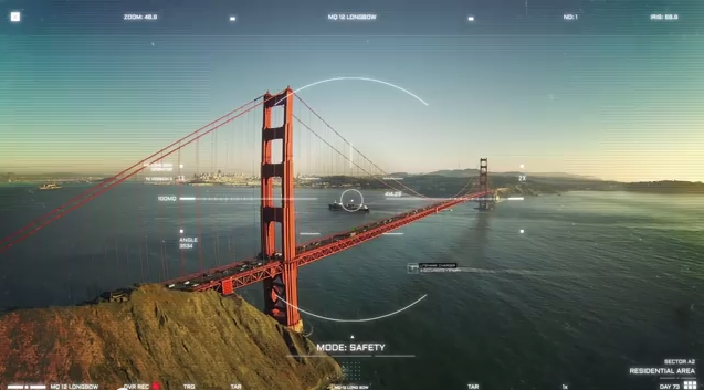 A screenshot from Alan Cornell's "our drone future" video