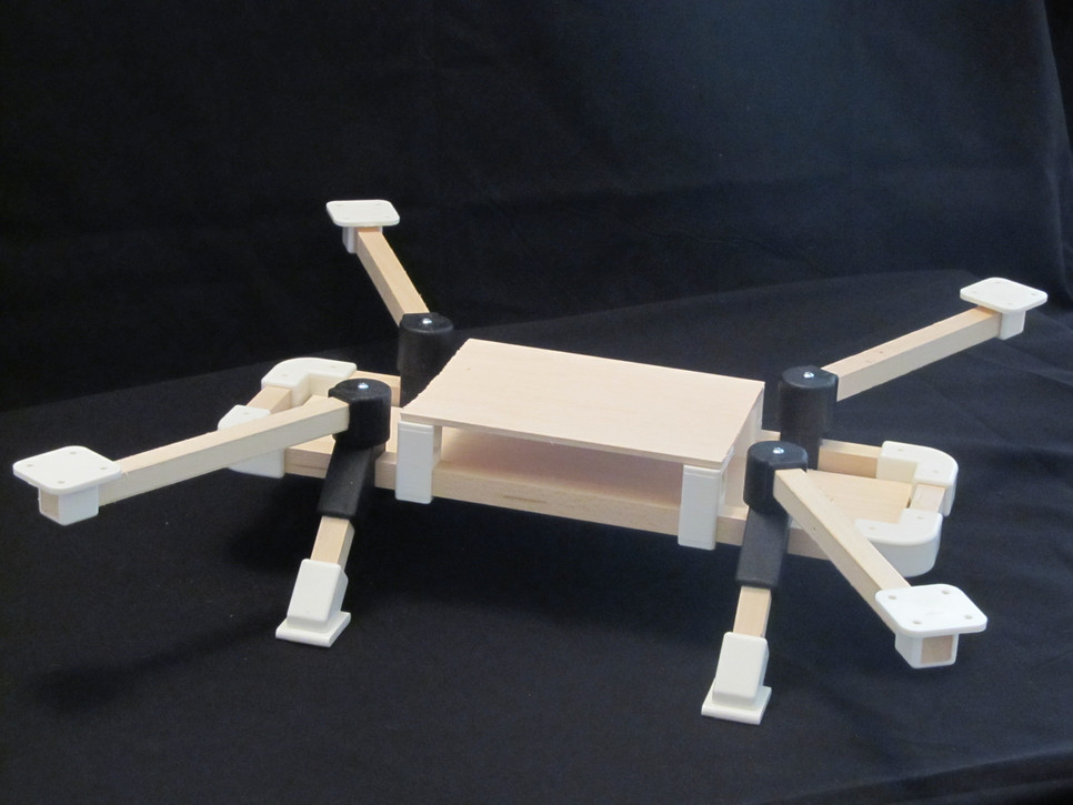 A mounted Quadlugs frame