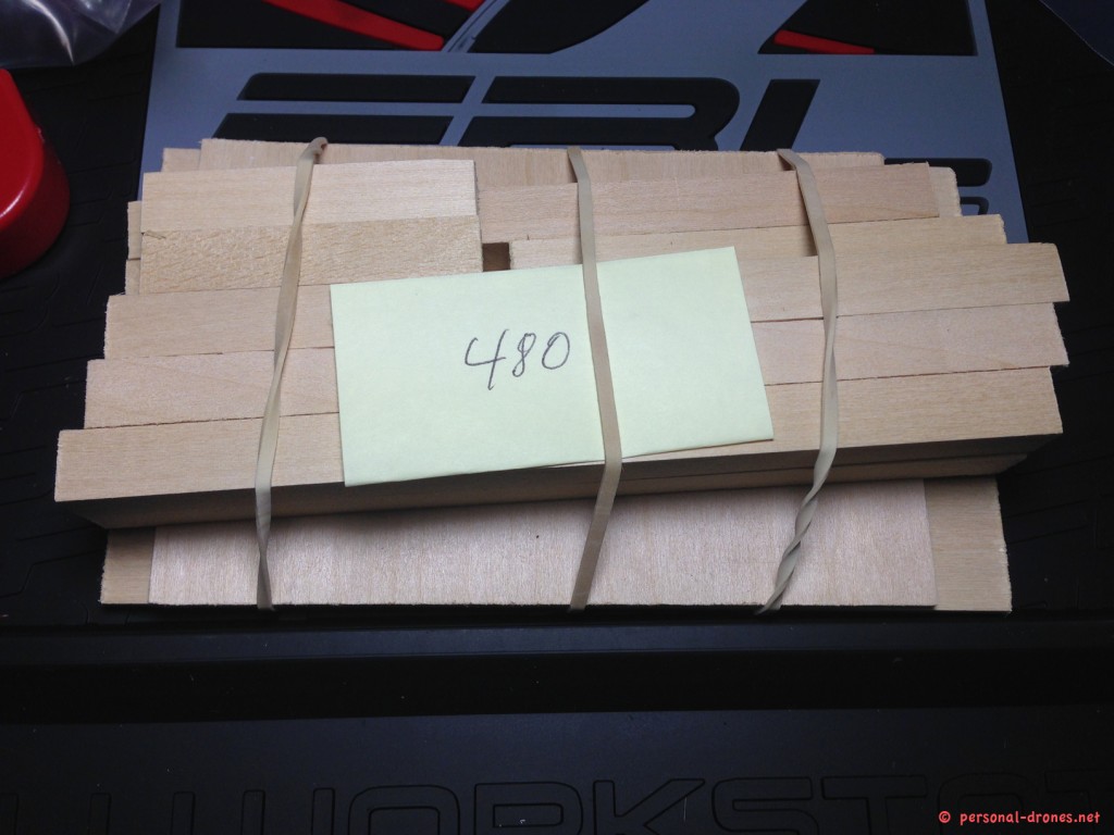 Wood parts for Quadlug 480 frame