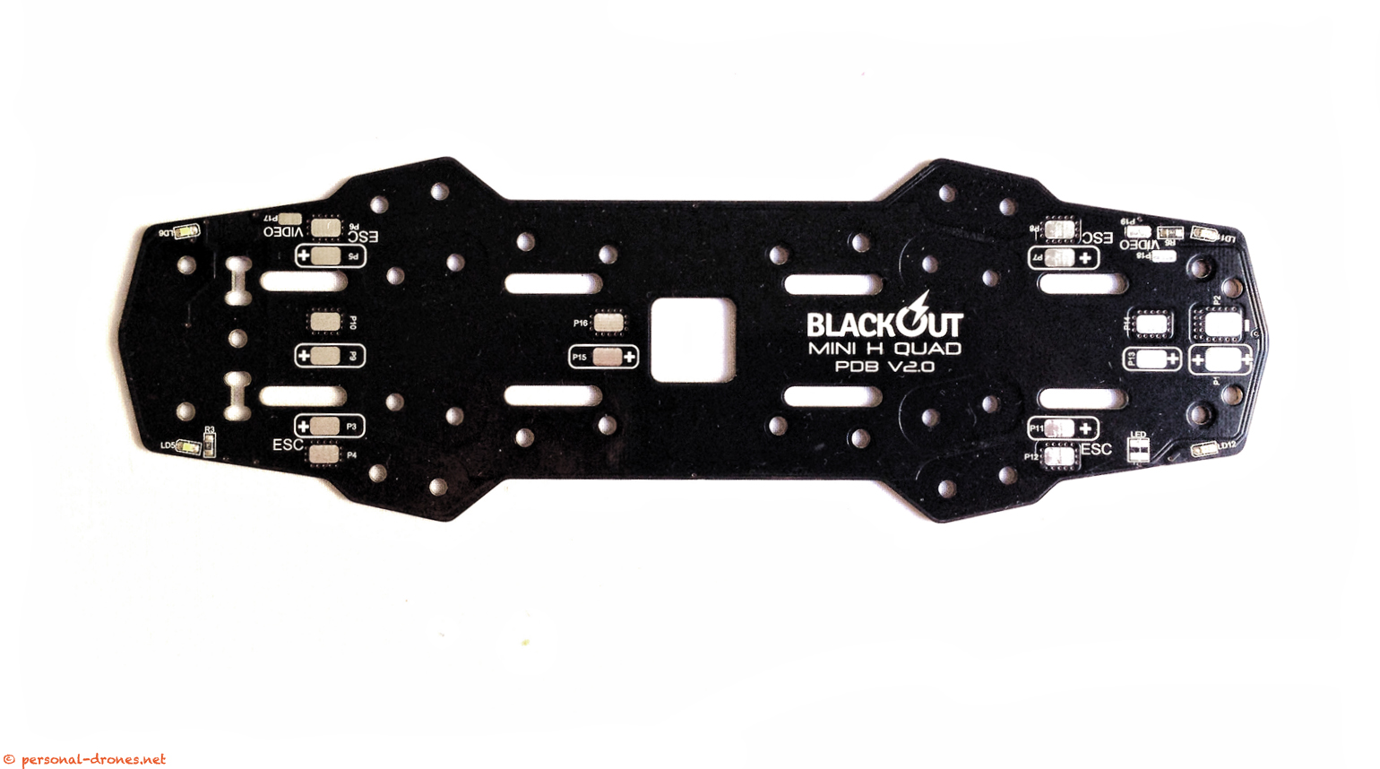 Blackout integrated PCB with leds